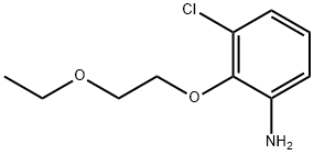 3-CHLORO-2-(2-ETHOXYETHOXY)ANILINE Struktur