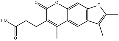 3-(2,3,5-TRIMETHYL-7-OXO-7H-FURO[3,2-G]CHROMEN-6-YL)-PROPIONIC ACID Struktur