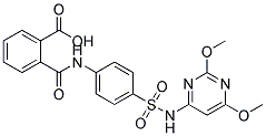 N-[4-(2,6-DIMETHOXY-PYRIMIDIN-4-YLSULFAMOYL)-PHENYL]-PHTHALAMIC ACID Struktur