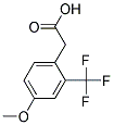 4-METHOXY-2-(TRIFLUOROMETHYL)PHENYLACETIC ACID Struktur