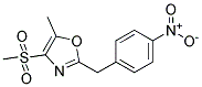 4-METHANESULFONYL-5-METHYL-2-(4-NITRO-BENZYL)-OXAZOLE Struktur