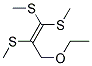 3-ETHOXY-1,1,2-TRIS-METHYLSULFANYL-PROPENE Struktur