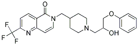 6-([1-(2-HYDROXY-3-PHENOXYPROPYL)PIPERIDIN-4-YL]METHYL)-2-(TRIFLUOROMETHYL)-1,6-NAPHTHYRIDIN-5(6H)-ONE Struktur