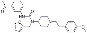 N'-(3-ACETYLPHENYL)-N-(2-FURYLMETHYL)-N-(1-[2-(4-METHOXYPHENYL)ETHYL]PIPERIDIN-4-YL)UREA Struktur