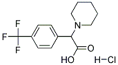 PIPERIDIN-1-YL-(4-TRIFLUOROMETHYL-PHENYL)-ACETIC ACID HYDROCHLORIDE Struktur