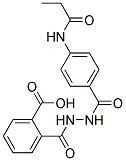 2-[N'-(4-PROPIONYLAMINO-BENZOYL)-HYDRAZINOCARBONYL]-BENZOIC ACID Struktur