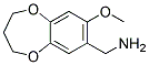 [(8-METHOXY-3,4-DIHYDRO-2H-1,5-BENZODIOXEPIN-7-YL)METHYL]AMINE Struktur