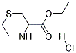 THIOMORPHOLINE-3-CARBOXYLIC ACID ETHYL ESTER HYDROCHLORIDE Struktur