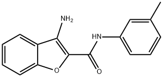 3-AMINO-N-(3-METHYLPHENYL)-1-BENZOFURAN-2-CARBOXAMIDE Struktur