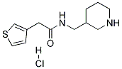 N-PIPERIDIN-3-YLMETHYL-2-THIOPHEN-3-YL-ACETAMIDE HYDROCHLORIDE Struktur