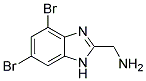 C-(4,6-DIBROMO-1H-BENZIMIDAZOL-2-YL)-METHYLAMINE Struktur