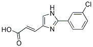 3-[2-(3-CHLORO-PHENYL)-IMIDAZOL-4-YL]-ACRYLIC ACID Struktur