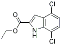 ETHYL 4,7-DICHLORO-1H-INDOLE-2-CARBOXYLATE Struktur