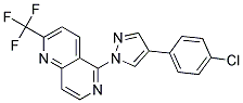 5-[4-(4-CHLOROPHENYL)-1H-PYRAZOL-1-YL]-2-(TRIFLUOROMETHYL)-1,6-NAPHTHYRIDINE Struktur