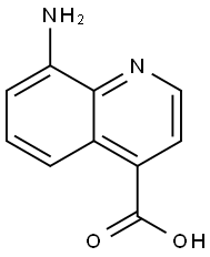 8-AMINOQUINOLINE-4-CARBOXYLIC ACID Struktur