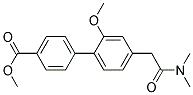 4'-DIMETHYLCARBAMOYLMETHYL-2'-METHOXY-BIPHENYL-4-CARBOXYLIC ACID METHYL ESTER Struktur