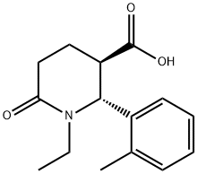 (2R,3R)-1-ETHYL-6-OXO-2-O-TOLYL-PIPERIDINE-3-CARBOXYLIC ACID Struktur