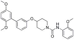 4-[(2',5'-DIMETHOXYBIPHENYL-3-YL)OXY]-N-(2-METHOXYPHENYL)PIPERIDINE-1-CARBOXAMIDE Struktur