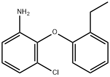 3-CHLORO-2-(2-ETHYLPHENOXY)ANILINE Struktur