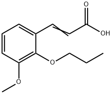 (E)-3-(3-METHOXY-2-PROPOXY-PHENYL)-ACRYLIC ACID Struktur