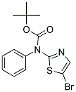 (5-BROMO-THIAZOL-2-YL)-PHENYL-CARBAMIC ACID TERT-BUTYL ESTER Struktur