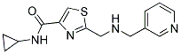 N-CYCLOPROPYL-2-([(PYRIDIN-3-YLMETHYL)AMINO]METHYL)-1,3-THIAZOLE-4-CARBOXAMIDE Struktur