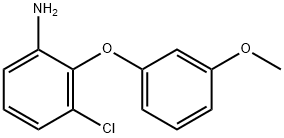 3-CHLORO-2-(3-METHOXYPHENOXY)PHENYLAMINE Struktur