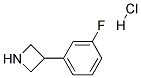 3-(3-FLUOROPHENYL)AZETIDINE HYDROCHLORIDE Struktur