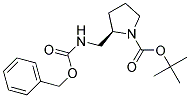 (R)-TERT-BUTYL-2-((BENZYLOXYCARBONYLAMINO)METHYL)PYRROLIDINE-1-CARBOXYLATE Struktur