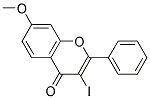 3-IODO-7-METHOXY-2-PHENYL-CHROMEN-4-ONE Struktur