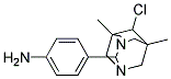 4-(6-CHLORO-5,7-DIMETHYL-1,3-DIAZATRICYCLO[3.3.1.1(3,7)]DEC-2-YL)PHENYLAMINE Struktur