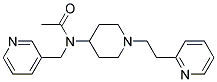 N-[1-(2-PYRIDIN-2-YLETHYL)PIPERIDIN-4-YL]-N-(PYRIDIN-3-YLMETHYL)ACETAMIDE Struktur