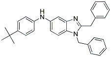 (4-TERT-BUTYL-PHENYL)-(1,2-DIBENZYL-1H-BENZOIMIDAZOL-5-YL)-AMINE Struktur