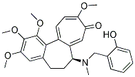 (S)-7-[(2-HYDROXY-BENZYL)-METHYL-AMINO]-1,2,3,10-TETRAMETHOXY-6,7-DIHYDRO-5H-BENZO[A]HEPTALEN-9-ONE Struktur