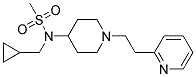 N-(CYCLOPROPYLMETHYL)-N-[1-(2-PYRIDIN-2-YLETHYL)PIPERIDIN-4-YL]METHANESULFONAMIDE Struktur