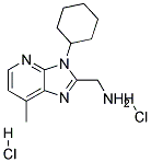 C-(3-CYCLOHEXYL-7-METHYL-3H-IMIDAZO[4,5-B]PYRIDIN-2-YL)-METHYLAMINE DIHYDROCHLORIDE Struktur