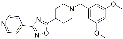 4-(5-[1-(3,5-DIMETHOXYBENZYL)PIPERIDIN-4-YL]-1,2,4-OXADIAZOL-3-YL)PYRIDINE Struktur