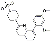 8-(2,4-DIMETHOXYPHENYL)-2-[4-(METHYLSULFONYL)PIPERAZIN-1-YL]QUINOLINE Struktur