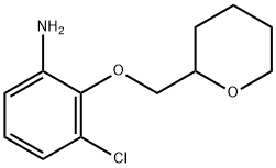 3-CHLORO-2-(TETRAHYDRO-2H-PYRAN-2-YLMETHOXY)-PHENYLAMINE Struktur