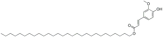 (E)-3-(4-HYDROXY-3-METHOXY-PHENYL)-ACRYLIC ACID OCTACOSYL ESTER Struktur