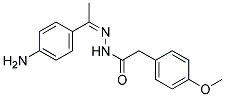 (4-METHOXY-PHENYL)-ACETIC ACID [1-(4-AMINO-PHENYL)-ETHYLIDENE]-HYDRAZIDE Struktur