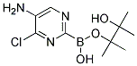 5-AMINO-4-CHLOROPYRIMIDINE-2-BORONIC ACID PINACOL ESTER Struktur