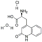 3-(2-OXO-1,2-DIHYDRO-4-QUINOLINYL)ALANINE HYDROCHLORIDE MONOHYDRATE Struktur