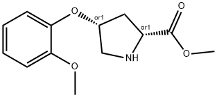 METHYL (2S,4S)-4-(2-METHOXYPHENOXY)-2-PYRROLIDINECARBOXYLATE Struktur