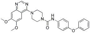 4-(6,7-DIMETHOXY-4-QUINAZOLINYL)-N-(4-PHENOXYPHENYL)-1-PIPERAZINECARBOXAMIDE Struktur