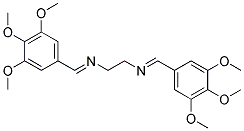 N,N'-BIS-(3,4,5-TRIMETHOXYBENZYLIDENE)-ETHYLENEDIAMINE Struktur