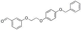 3-(2-[4-(BENZYLOXY)PHENOXY]ETHOXY)BENZENECARBALDEHYDE Struktur