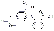 4-[(2-CARBOXYPHENYL)THIO]-3-NITROBENZENE-ACETIC ACID METHYL ESTER Struktur