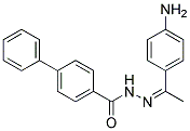 BIPHENYL-4-CARBOXYLIC ACID [1-(4-AMINO-PHENYL)-ETHYLIDENE]-HYDRAZIDE Struktur