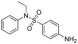 4-AMINO-N-ETHYL-N-PHENYLBENZENESULFONAMIDE Struktur